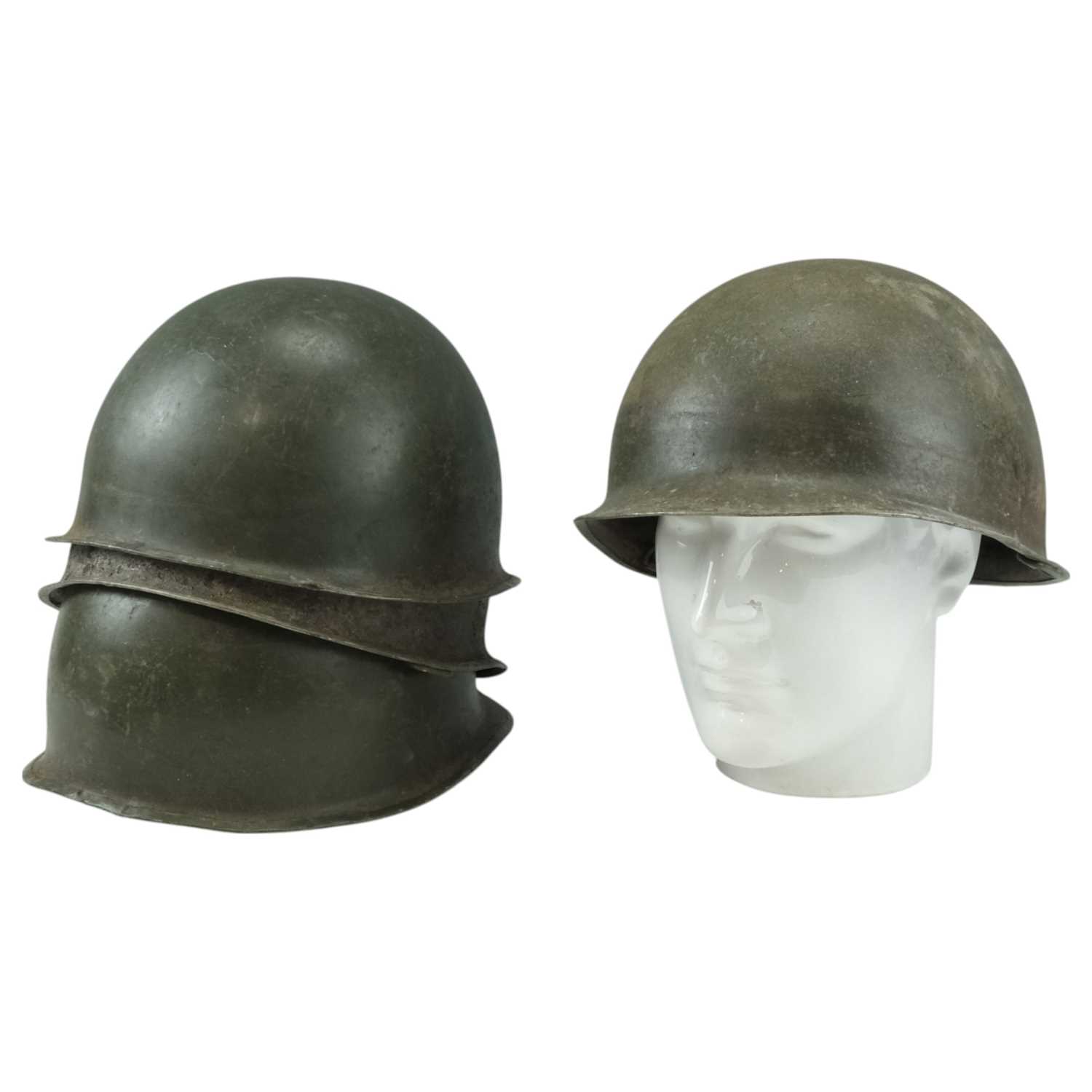 Lot 451 - A quantity of M1 type helmet shells